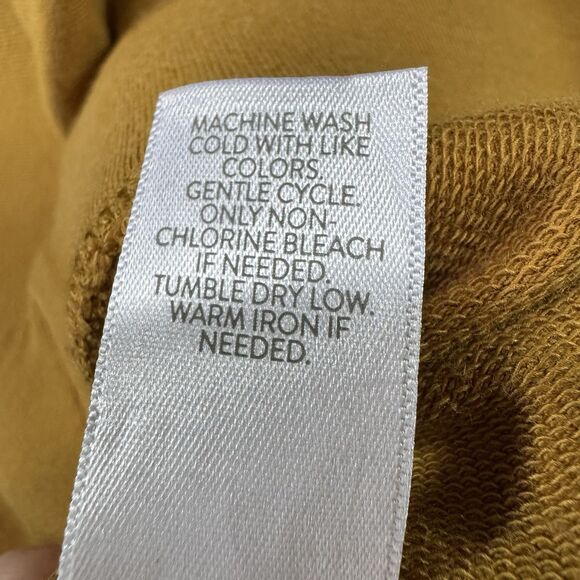 J Jill Affinity French Terry Slim-Leg Stretch Pants Mustard Yellow XL Pockets - Picture 5 of 10